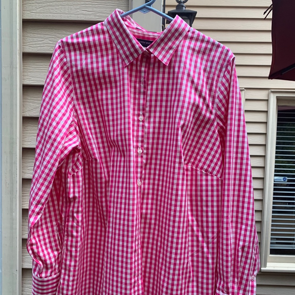 Lands End no iron blouse